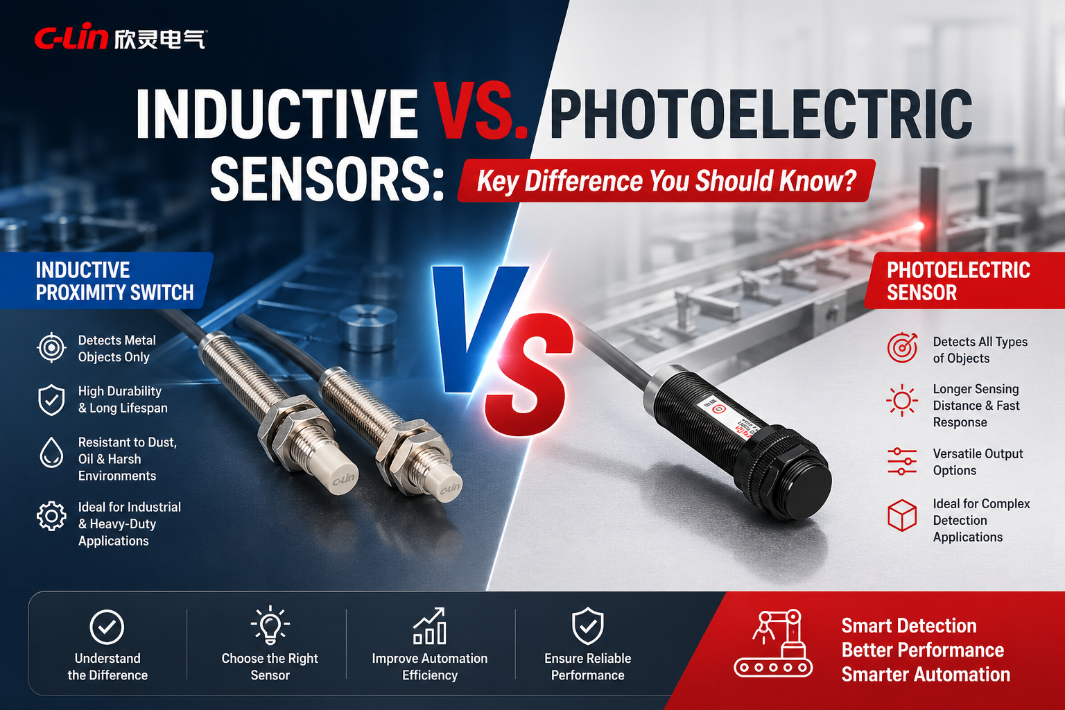 Sensor Key Definition Inductive vs. Photoelectric Sensors: Key Difference You Should Know ...
